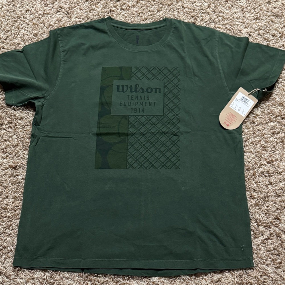 Wilson Men's Dark Green Tennis Tee